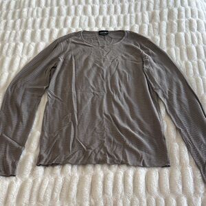 Giorgio Armani Taupe Knit Top